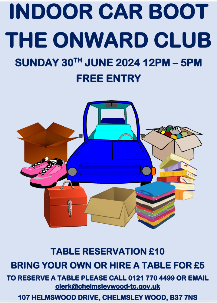 Indoor Car Boot Poster