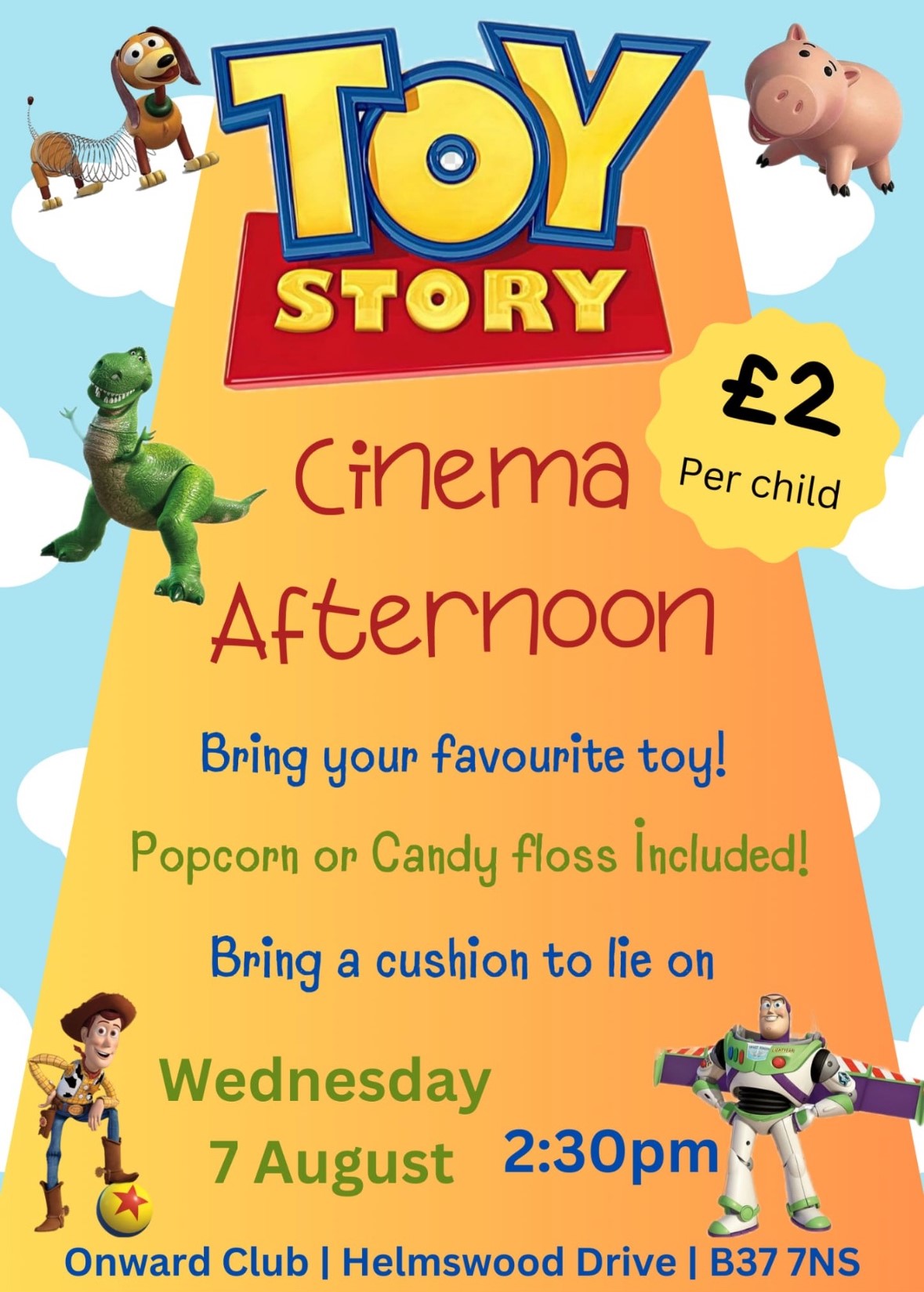 Toy Story Cinema Afternoon